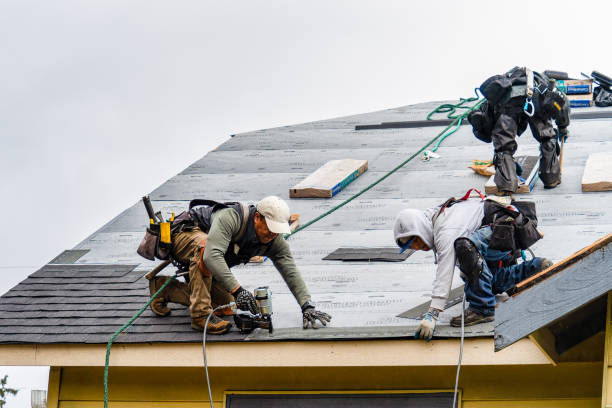 Professional Storm Damage Roof Repair technician working in Barre, VT